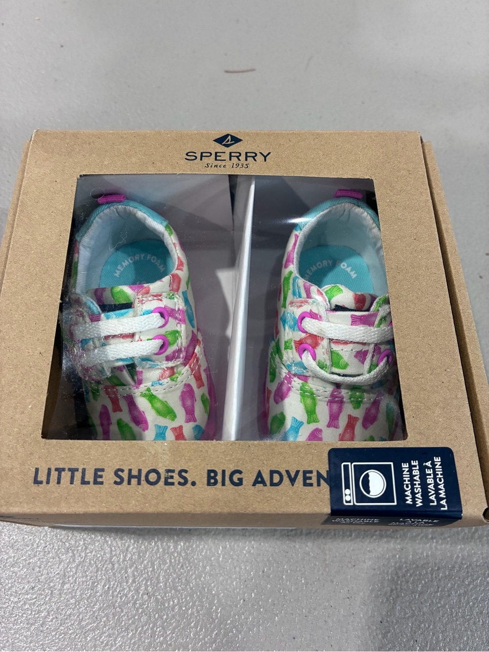 Sperry Kids Multi-Color Printed Canvas Shoes